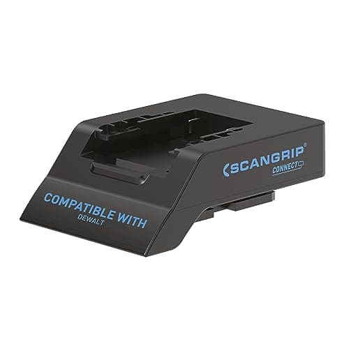 Image of SCANGRIP Connector Designed for DeWalt 18 V/20 V Battery Packs, Made for SCANGRIP Connect Work Lights, Features Battery Safety System