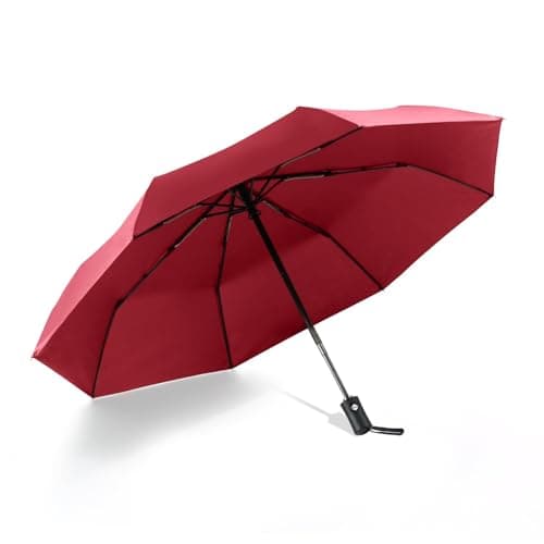 Image of SY COMPACT Travel Umbrella Windproof umbrella for women red umbrellas