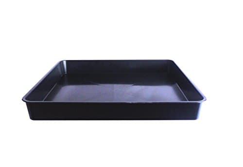 Image of Britten & James 60 x 60cm Large Square Deep Tray Black. Use in the garden, greenhouse, for hydroponics, oil drain tray, for muddy boots or as a litter tray.
