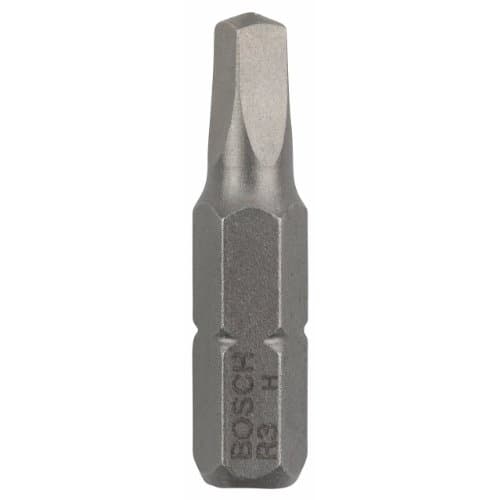Image of Bosch Accessories 3 Pieces Extra Hard Quality Screw Bit Set for Square Hollow Screws, R3 Thickness, 25 mm Length