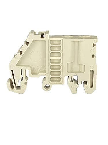Image of ICI Dinkle SS2 DIN Rail Terminal Block End Bracket 32mm 35 mm Rail, Pack of 4