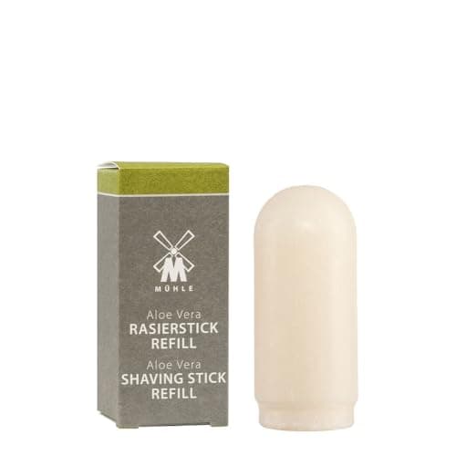 Image of MÜHLE Shaving Soap Stick REFILL - foaming shaving soap for sensitive skin - vegan - refill pack containing 37 g - aloe vera