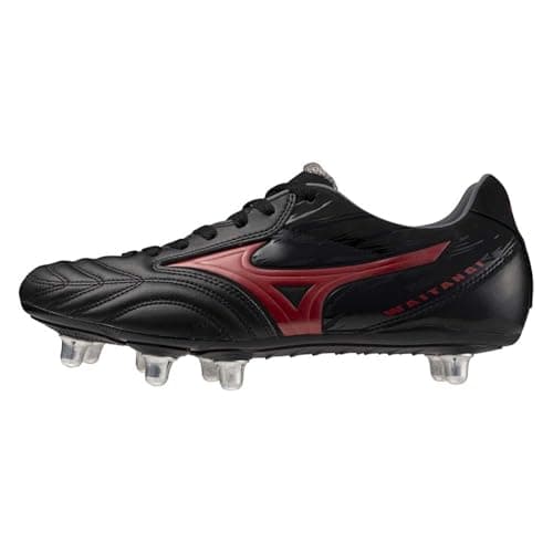 Image of Mizuno Waitangi PS Rugby Boots Black/Red, black red, 10 UK