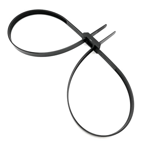 Image of Boltza® Heavy Duty Nylon Double Cuffs – 13mm x 900mm | Double Loop Cable Ties | UV & Heat Resistant | 180kg Strength | Industrial Grade Cable Fasteners (2)