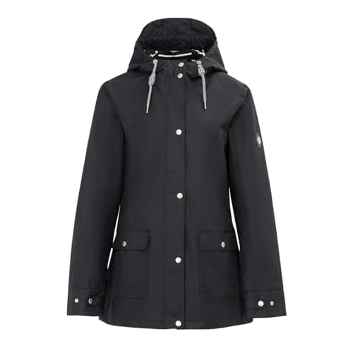 Image of Gelert Womens Coast Hooded Stormlite 5000mm Waterproof Black 20