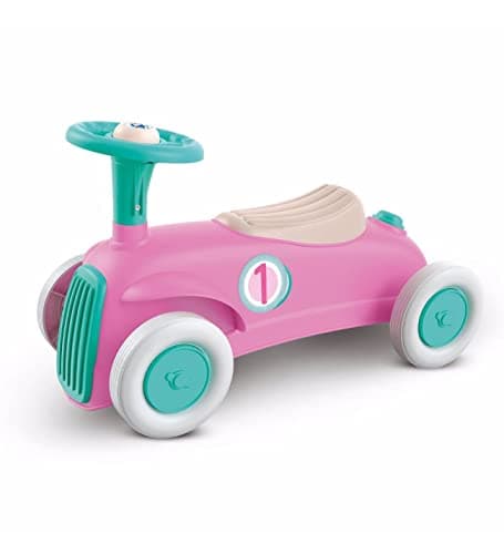 Image of Baby Clementoni 17455, My First Car - Pink Ride on for Toddlers, Ages 12 months Plus