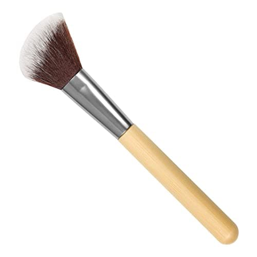 Image of Manicare Bamboo Blusher Brush, Makeup Brush With Bamboo Handle And Synthetic Bristles, Professional Makeup Application, Flawless Blending Of Powder Cosmetics, Great For Blush, Highlighter And Bronzer