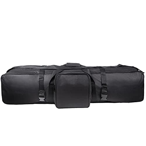 Image of BOLLUMA Padded Telescope Carry Case with Shoulder Straps and Handles, 110x26x22cm / 43"x10"x9" Tripod Carrying Bag with Pocket for Telescope Celestron 90EQ 90AZ, Photography Equipment, Light Stand