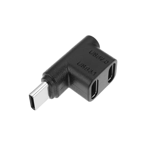 Image of ECSiNG USB 3.1 Type-C Splitter Adapter 1 Male to 2 Female 100W PD Fast Charging and Data Extension Compatible with Steam Deck Laptop Tablet