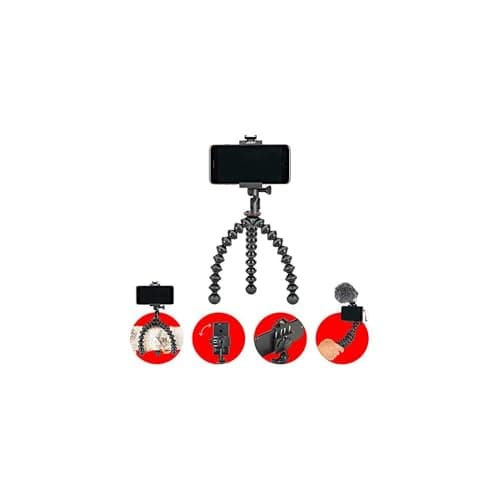Image of JOBY JB01551-BWW GripTight PRO 2 GorillaPod, Universal Phone Holder and Pro-Grade Flexible Tripod for Any Smartphone and iPhone with or without a Case