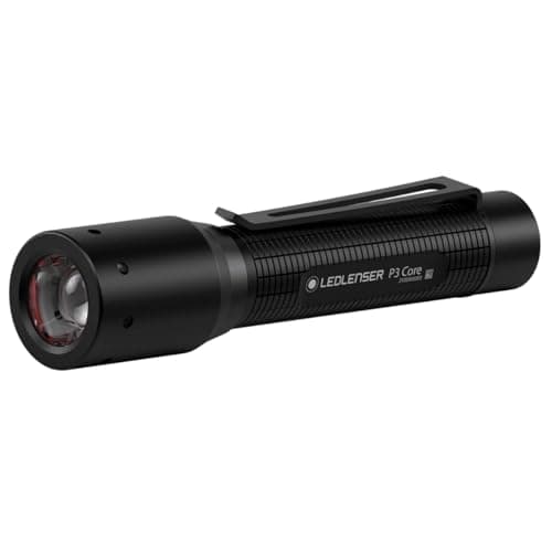 Image of Ledlenser P3 Core | 2021 | LED Small Torch, 90lm, Up to 6h Run Time, Focusable 110m Beam, Lightweight 42g AAA Battery Keyring Flashlight, IP54 Water Resistant, Ideal for Hiking, Dog Walking, Camping