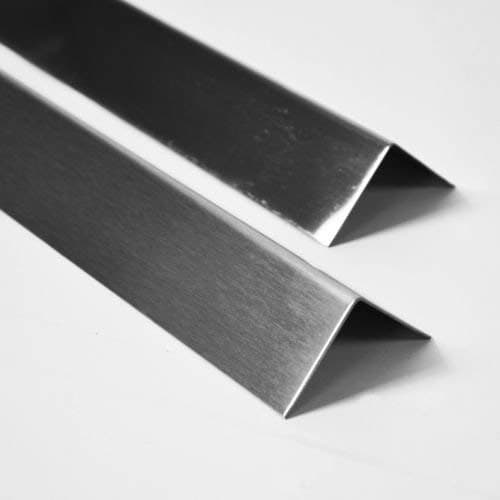 Image of Brushed Stainless Steel Metal Wall Angle Corner Protector 60 x 60mm (700mm)