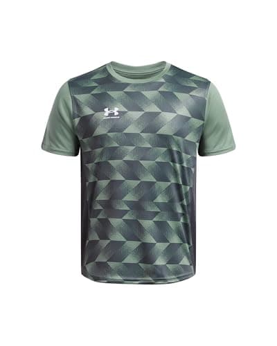 Image of Under Armour Boys' Challenger Train Short Sleeve Print, Boys' T-Shirt Made of Breathable, Fast-Drying Material, Loose-Cut Sports T-Shirt for Boys