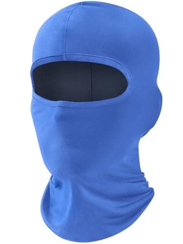 Image of fuinloth Balaclava Ski Face Mask, Motorcycle Cycling Neck Warmer for Helmet, UV Protector Scarf for Men/Women Sky-Blue