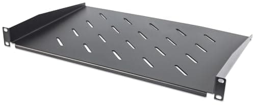 Image of Intellinet 19 Inch Cantilever Shelf, 1U, Shelf Depth 300 mm, Vented, Black