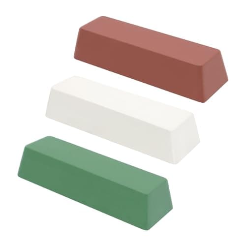 Image of scottchen PRO Buffing Polishing Cutting Compounds Green Fine/White Medium/Red Coarse,for Stainless Steel Aluminum Jewelry -180g 3 Pcs