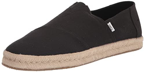 Image of TOMS Alpargata Rope 2.0 100% Cotton Men's Black Espadrilles - UK 9