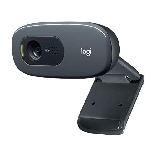 Image of Logitech C270 HD Webcam, HD 720p/30fps, Widescreen HD Video Calling, HD Light Correction, Noise-Reducing Mic, For Skype, FaceTime, Hangouts, WebEx, PC/Mac/Laptop/Tablet/Chromebook - Black