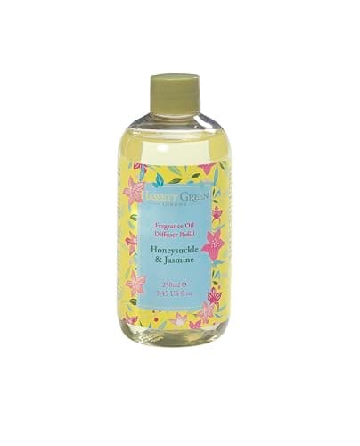 Image of Hassett Green London - Honeysuckle & Jasmine - Fragrance Oil Reed Diffuser Refill - Larger Size 250ml Bottle