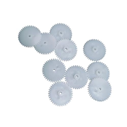 Image of 0.5 Module 34 Teeth Plastic Spur Gear 343A 18mm Diameter 3mm Shaft Pinion for DIY Models - 10 pcs
