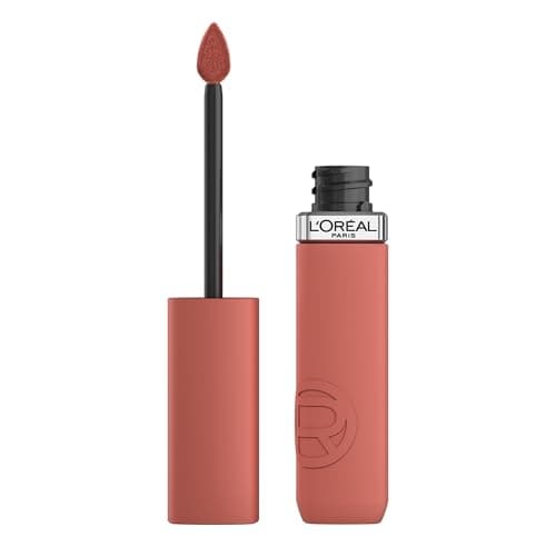 Image of L'Oreal Paris Liquid Lipstick, Infallible Matte Resistance, Ultra-lightweight long wear formula, Transfer Resistant and Smudge Proof, Shade: 630 Rose Heat