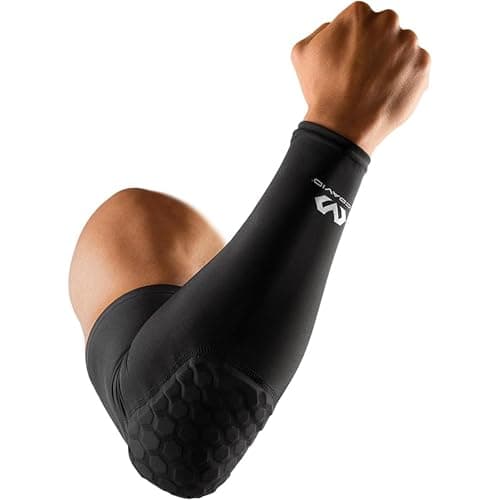 Image of McDavid 6500 Hex Sleeve Compression Arm/Elbow Sleeve for Protection and Support — Ideal for Rugby, Basketball, Volleyball, Football Goalkeeping, and More (One Sleeve)