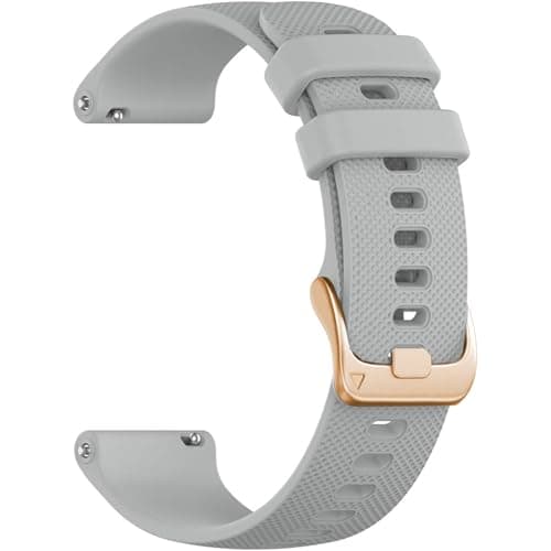 Image of Issinlky band for Garmin Venu 2S/Vivomove 3S/Vivoactive 4S, 18mm band Soft Silicone strap for Huawei Watch GT5 41mm/GT4 41mm/Fossil Ladies Gen 6/5E/4/3/Withings Steel HR 36mm
