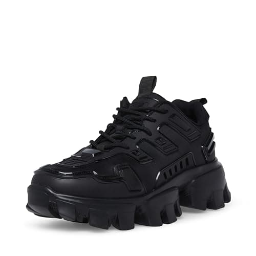 Image of Steve Madden Men's Ponce Sneaker, Black, 8 UK