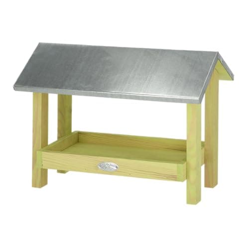 Image of Best for Birds Pine Floor Feeder with Zinc Roof