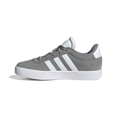 Image of adidas Unisex Kids VL Court 3.0 Shoes, Grey Three/Cloud White/Grey Two, 5 UK