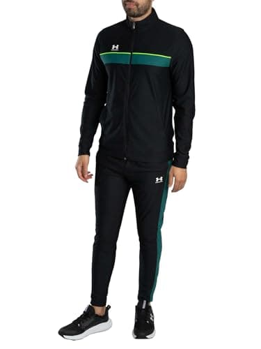 Image of Under Armour Men's Challenger Tracksuit, Black/Green, XL