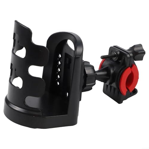 Image of 360 Degree Rotatable Drinks Holder Bottle Clamp for Microphone and Music Equipment Stands, Fits Tubes 23 28mm Diameter, Suitable for Motorcycle Mounting