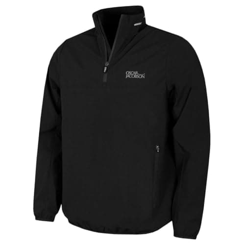 Image of Oscar Jacobson Mens Laguna Windproof Jacket - Black - XL