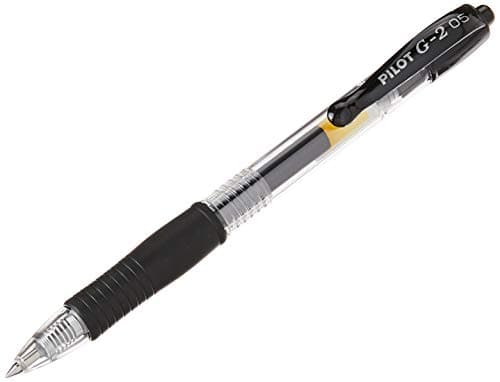 Image of Pilot 040101201 G205 Retractable Gel Rollerball 0.5 mm Tip (Box of 12) - Black