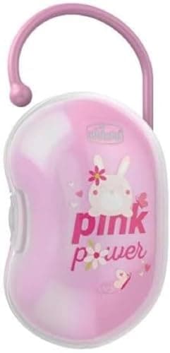 Image of Chicco - Box for 2 Dummies with Handle - 1 x - Pink