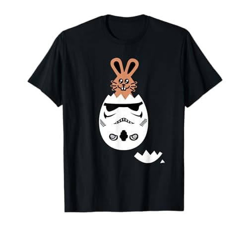 Image of Star Wars Chocolate Bunny and Stormtrooper Easter Egg Funny T-Shirt