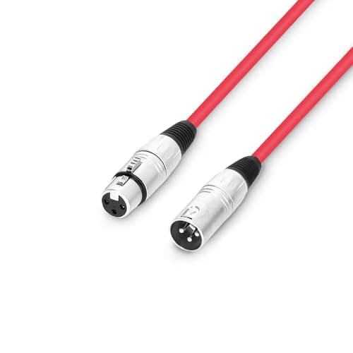 Image of Adam Hall Cables 3 STAR MMF 0050 RED Microphone Cable XLR Female to XLR Male 0.5 m Red