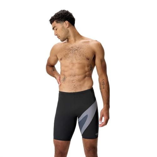 Image of Speedo Men's Hyperboom Swim Jammer, Black, 32