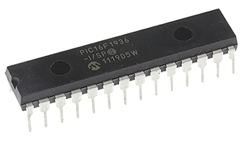 Image of MCU, 8BIT, PIC16, 32MHZ, DIP-28, 8-bit Microcontrollers ICs (PIC16F1936-I/SP) Pack of 1