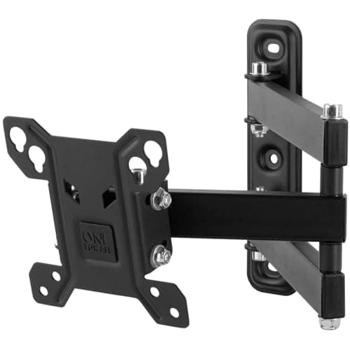 Image of One For All Full Motion TV Bracket – Swivel (180°) Tilt (15°) Wall Mount – Screen size 13-27 Inch - For All types of TVs – Max Weight 30kgs – VESA 75x75 to 100x100 - Black – WM2151