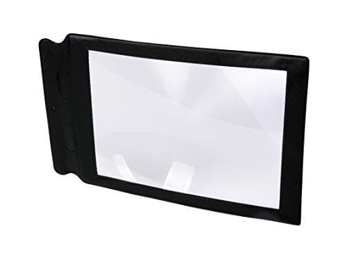 Image of TickiT 48123 Magnifier Sheet Large Magnifying Glass Assisted Reading Aid Lens