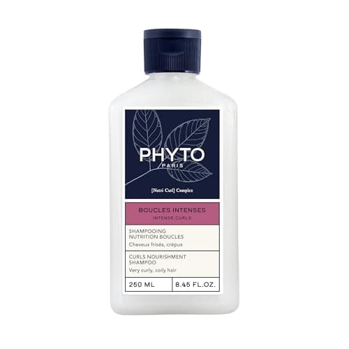 Image of Phyto Paris Intense Curls Shampoo Nutrition Curls 250 ml - Curly and Kinky Hair 3B to 4C - Nourishes - Gently cleanses - Redefines curls - Removes styling residue