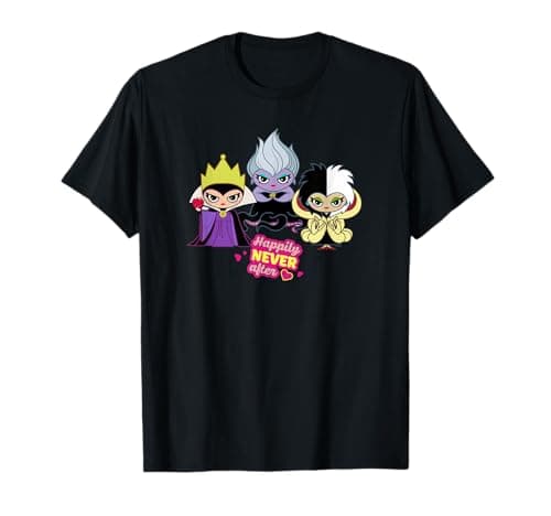 Image of Disney Villains Queen Ursula Cruella Happily NEVER After T-Shirt