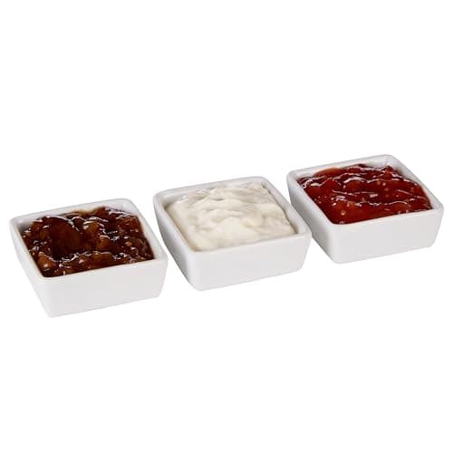 Image of Premier Housewares Square Entre Serving Dishes - White Porcelain, Set of 3