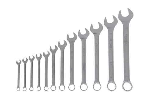 Image of GEDORE 12-pc. Combination spanner set, AF 10-32 mm, 15° angled, Bi-hex, UD profile, Spanner set, 7-012