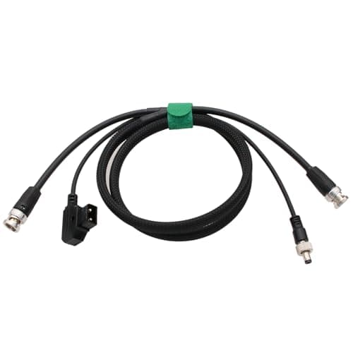 Image of HangTon D-TAP Locking DC Power Cable, 12G 4K SDI BNC for Atomos Shogun Ninja V SmallHD 702 Monitor Blackmagic Studio Camera 4K 6K Pro Hollyland Mars 400S Pro Wireless Video Transmission 1m