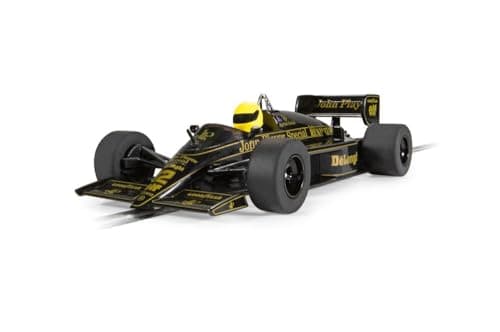 Image of Scalextric Cars - C4529 Lotus 98T - Ayrton Senna - Toy Slot Car for use Race Tracks or Set - Small Kids Gift Ideas for Boy/Girl Ages 3 Accessories, Black