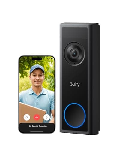 Image of eufy Security Video Doorbell C31, 2K FHD, Battery or Hardwire Powered, Easy to Install, Live Video Call, 24/7 Recording, Human and Motion Detection, HomeBase S380 Compatible, No Monthly Fee (Renewed)