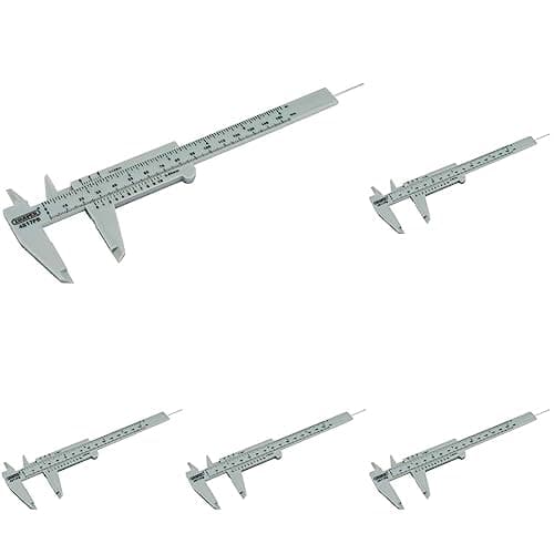 Image of Draper 73863 Caliper Vernier Plastic Gauge 6 Inch,Blue (Pack of 5)