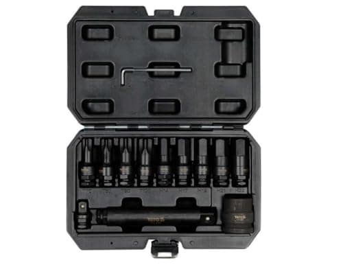 Image of YATO Impact Socket Set YT-10655 168 mm Chrome Molybdenum Steel